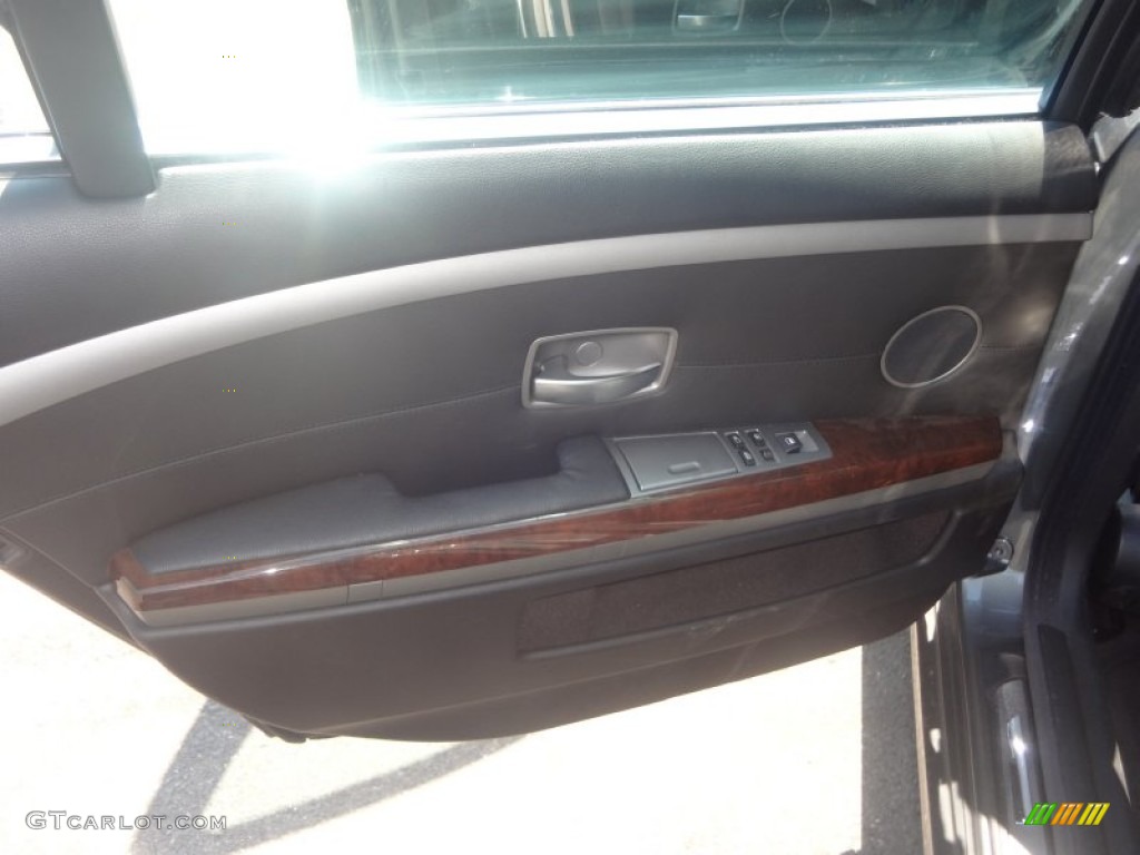 2007 7 Series 750Li Sedan - Sterling Grey Metallic / Black photo #13