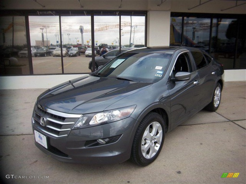 2012 Accord Crosstour EX-L 4WD - Polished Metal Metallic / Black photo #1