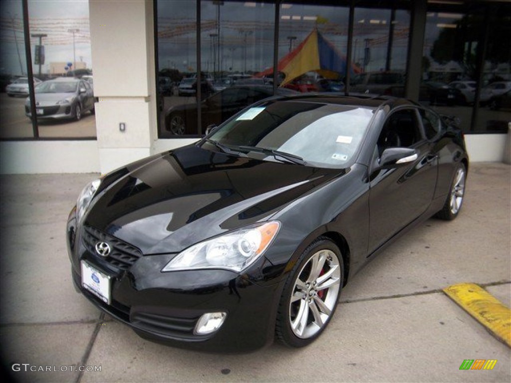 2011 Genesis Coupe 3.8 Grand Touring - Bathurst Black / Black Leather photo #1