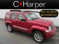 2008 Inferno Red Crystal Pearl Jeep Liberty Limited 4x4  photo #1