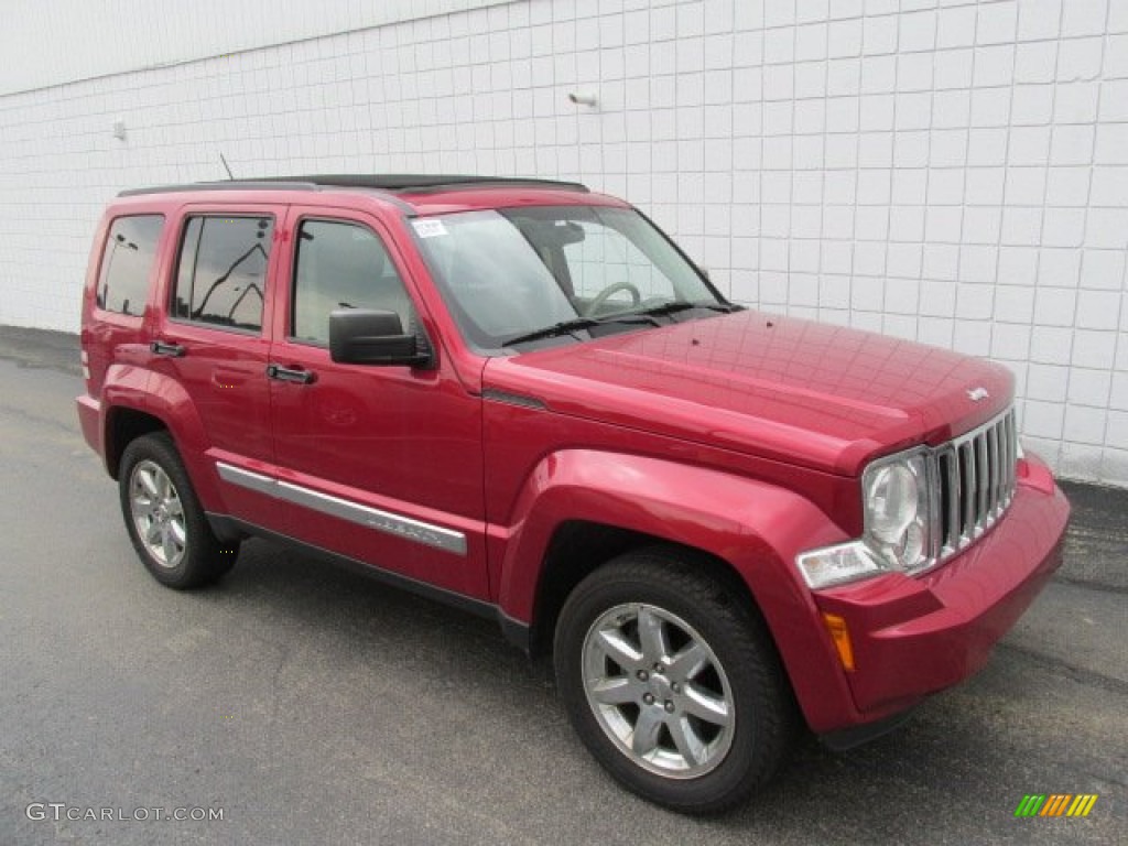 Inferno Red Crystal Pearl 2008 Jeep Liberty Limited 4x4 Exterior Photo #82334387