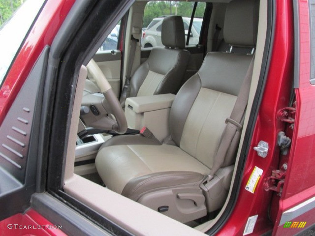 Pastel Pebble Beige Interior 2008 Jeep Liberty Limited 4x4 Photo #82334617