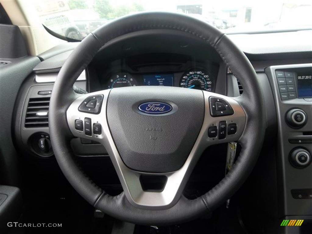 2014 Ford Flex SE Charcoal Black Steering Wheel Photo #82335281