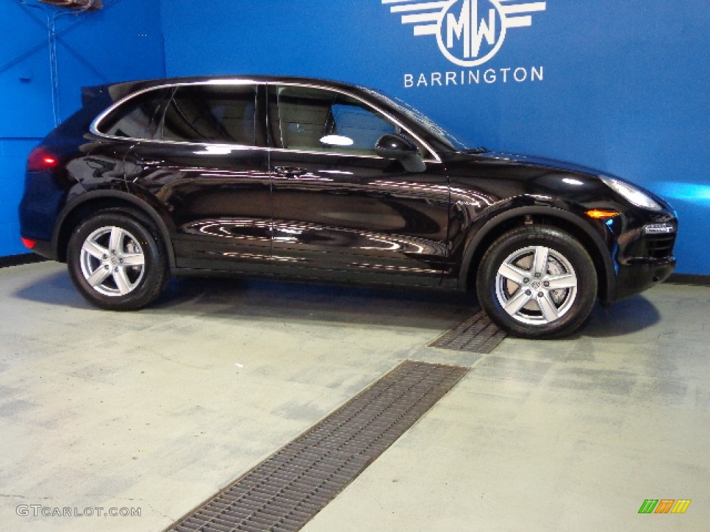 2011 Cayenne S Hybrid - Jet Black Metallic / Black photo #8