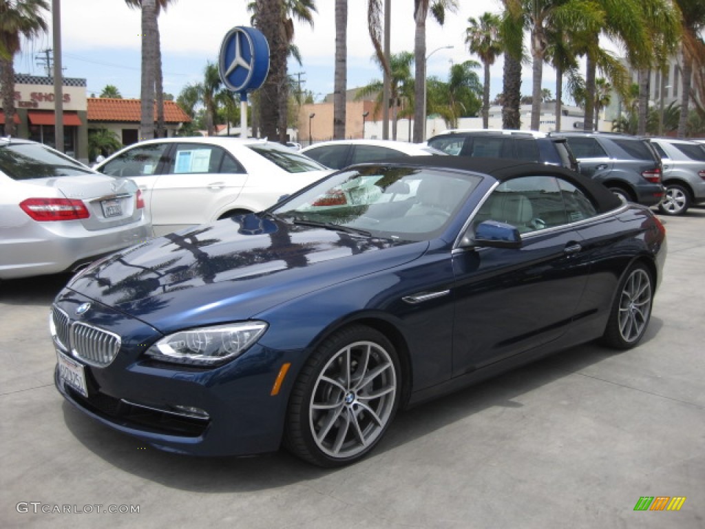 2012 6 Series 650i Convertible - Deep Sea Blue Metallic / Black Nappa Leather photo #6