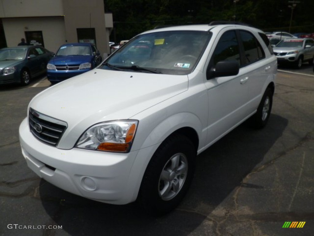 Clear White 2008 Kia Sorento LX 4x4 Exterior Photo #82338793