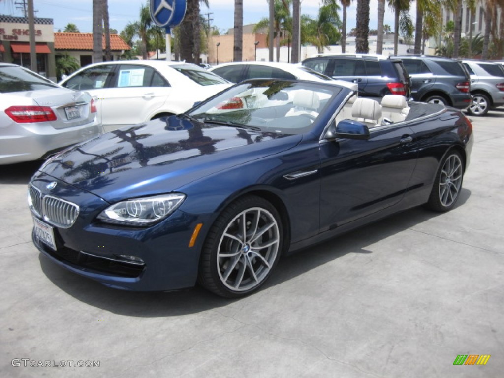 Deep Sea Blue Metallic 2012 BMW 6 Series 650i Convertible Exterior Photo #82338810