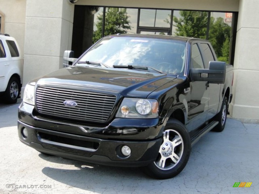 2008 F150 FX2 Sport SuperCrew - Black / Black photo #1