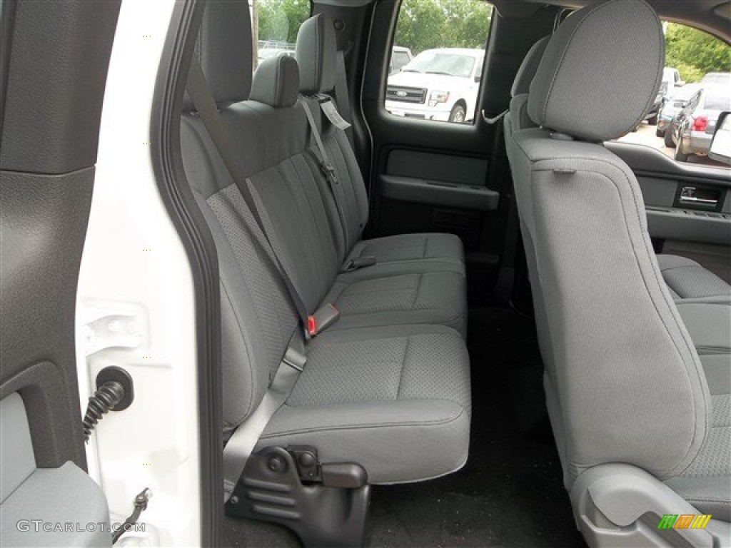 2013 F150 STX SuperCab - Oxford White / Steel Gray photo #14