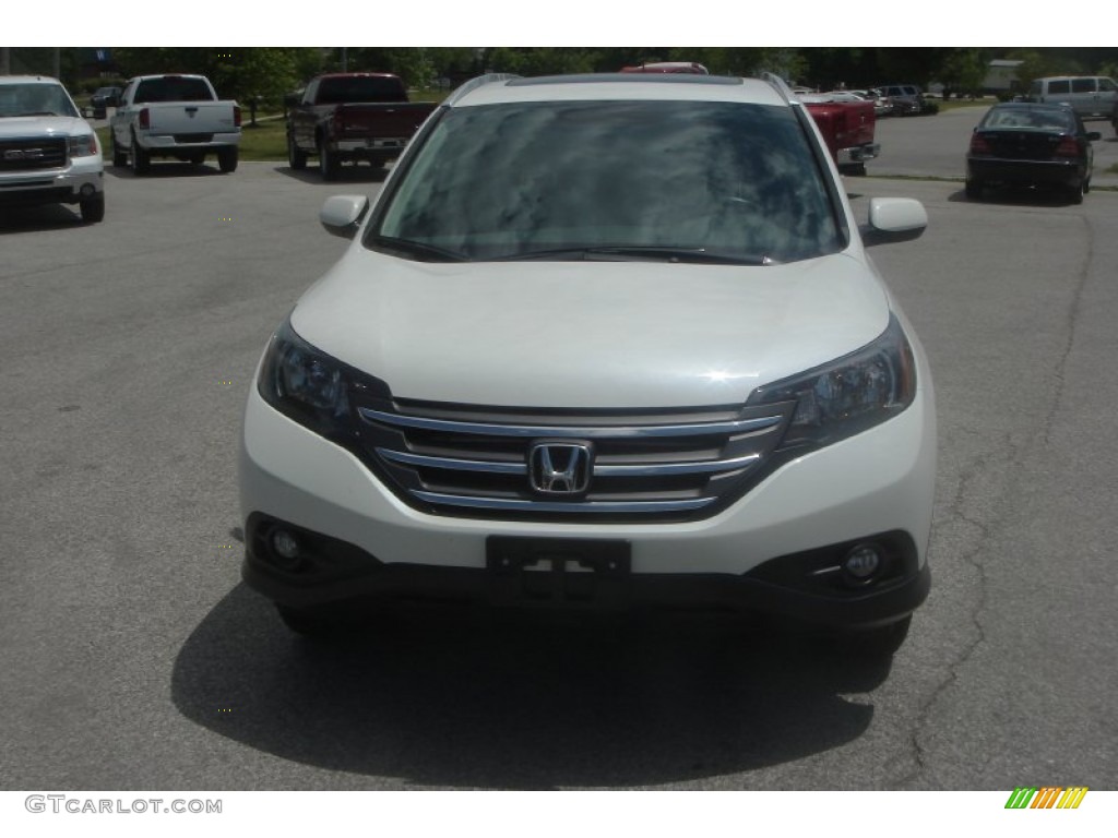 2012 CR-V EX-L 4WD - White Diamond Pearl / Beige photo #38