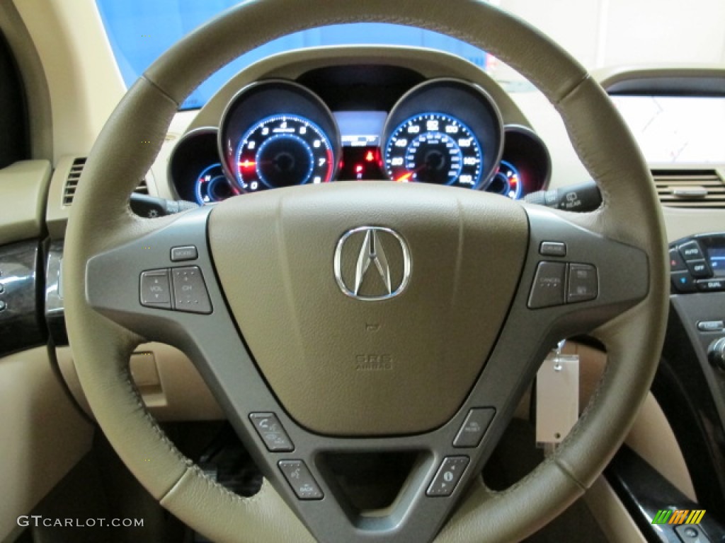 2007 Acura MDX Technology Parchment Steering Wheel Photo #82339742