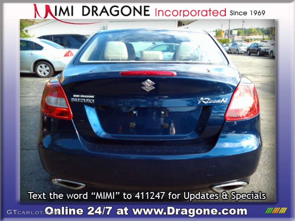 2010 Kizashi SE - Deep Sea Blue Metallic / Black photo #7