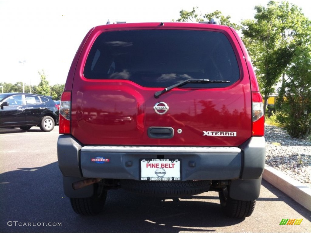 2002 Xterra XE V6 4x4 - Molten Lava Metallic / Gray Celadon photo #6