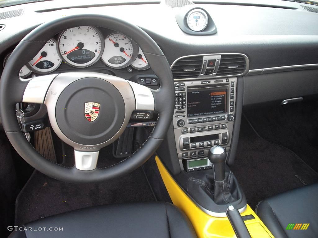 2007 911 Carrera S Cabriolet - Speed Yellow / Black photo #19