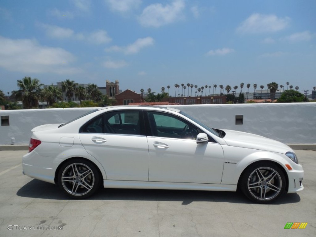 Polar White 2013 Mercedes-Benz C 63 AMG Exterior Photo #82341306