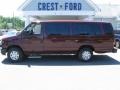 2009 Royal Red Metallic Ford E Series Van E350 Super Duty XL Extended Passenger  photo #4