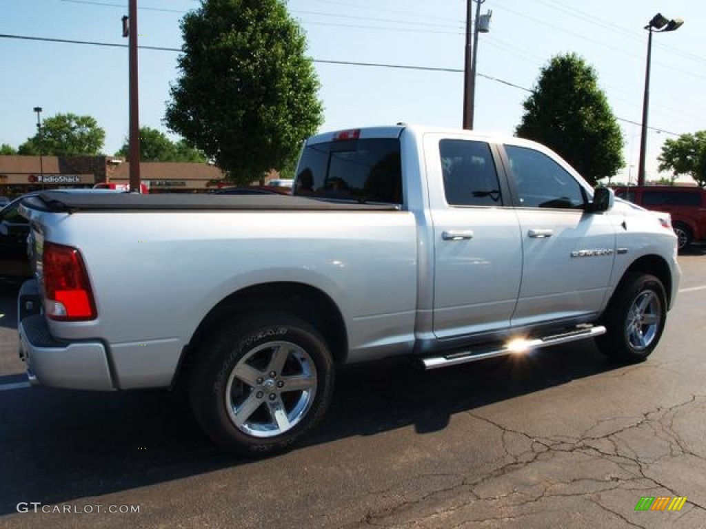 2011 Ram 1500 Sport Quad Cab 4x4 - Bright Silver Metallic / Dark Slate Gray/Medium Graystone photo #3