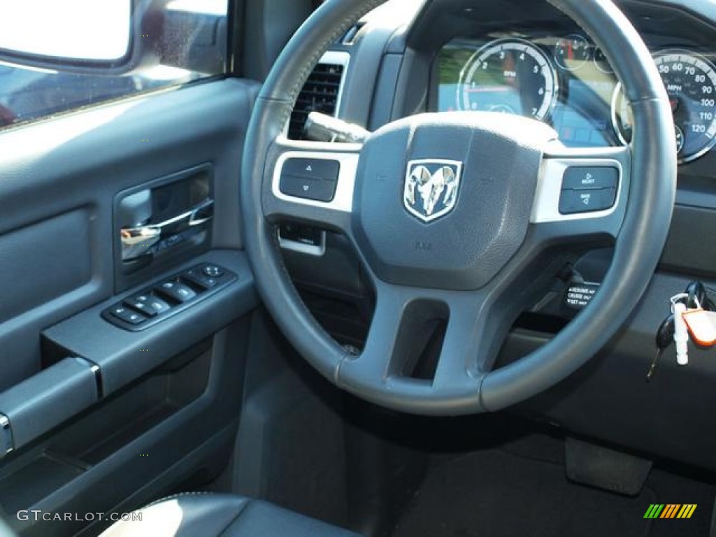 2011 Ram 1500 Sport Quad Cab 4x4 - Bright Silver Metallic / Dark Slate Gray/Medium Graystone photo #9