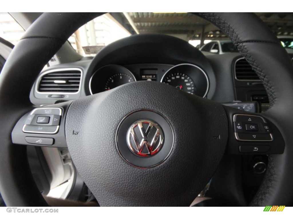 2013 Golf 4 Door TDI - Candy White / Titan Black photo #17