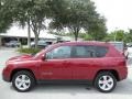 Deep Cherry Red Crystal Pearl 2014 Jeep Compass Latitude Exterior