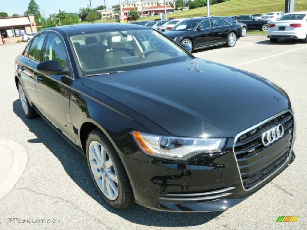 2013 A6 3.0T quattro Sedan - Brilliant Black / Velvet Beige photo #5