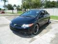 2007 Nighthawk Black Pearl Honda Civic LX Coupe  photo #7