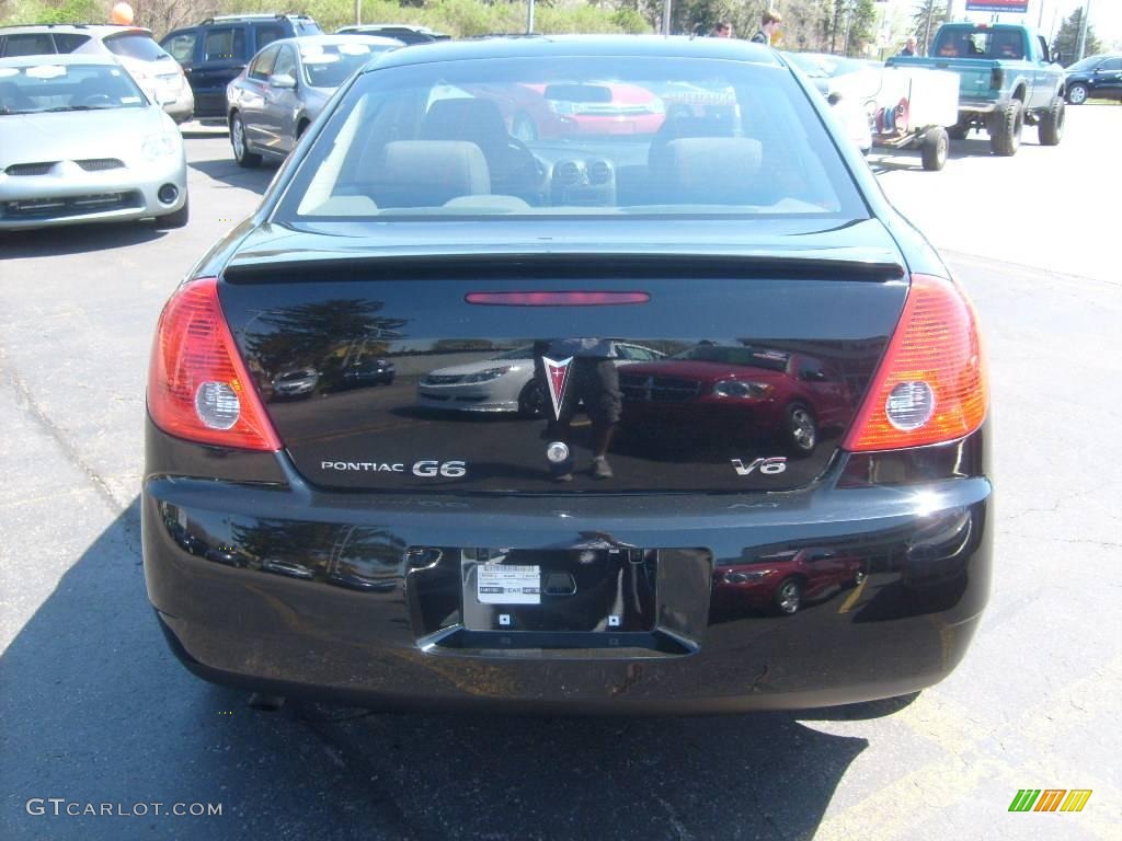 2007 G6 V6 Sedan - Black / Ebony photo #4