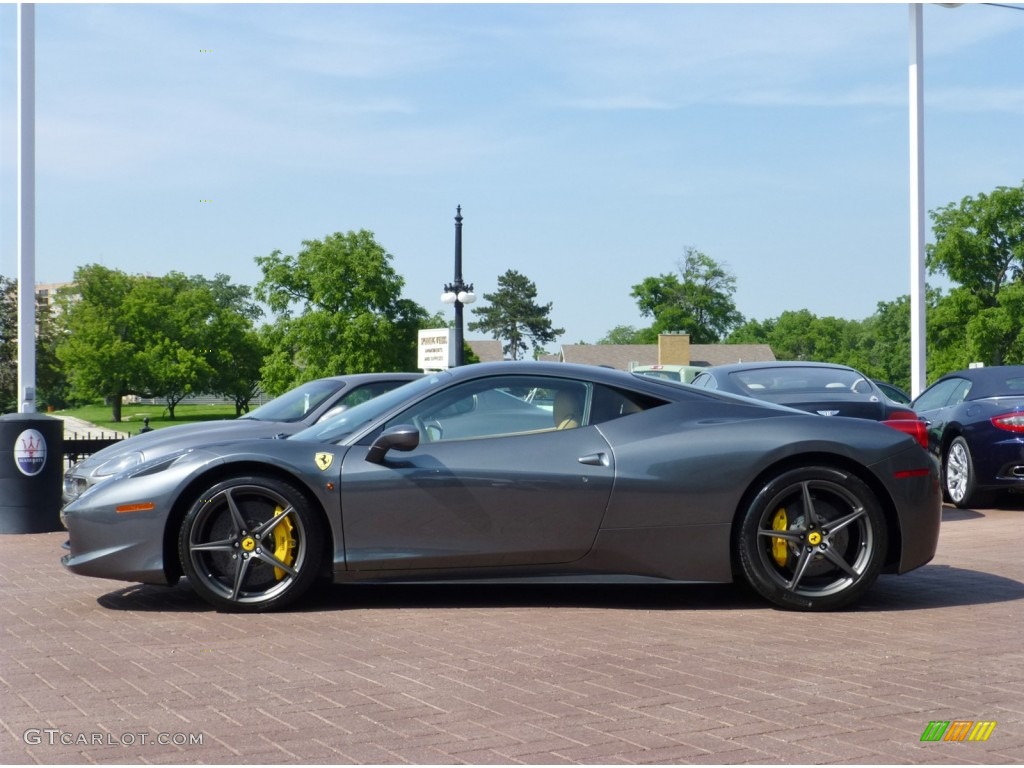 Grigio Silverstone (Dark Grey Metallic) 2010 Ferrari 458 Italia Exterior Photo #82352142