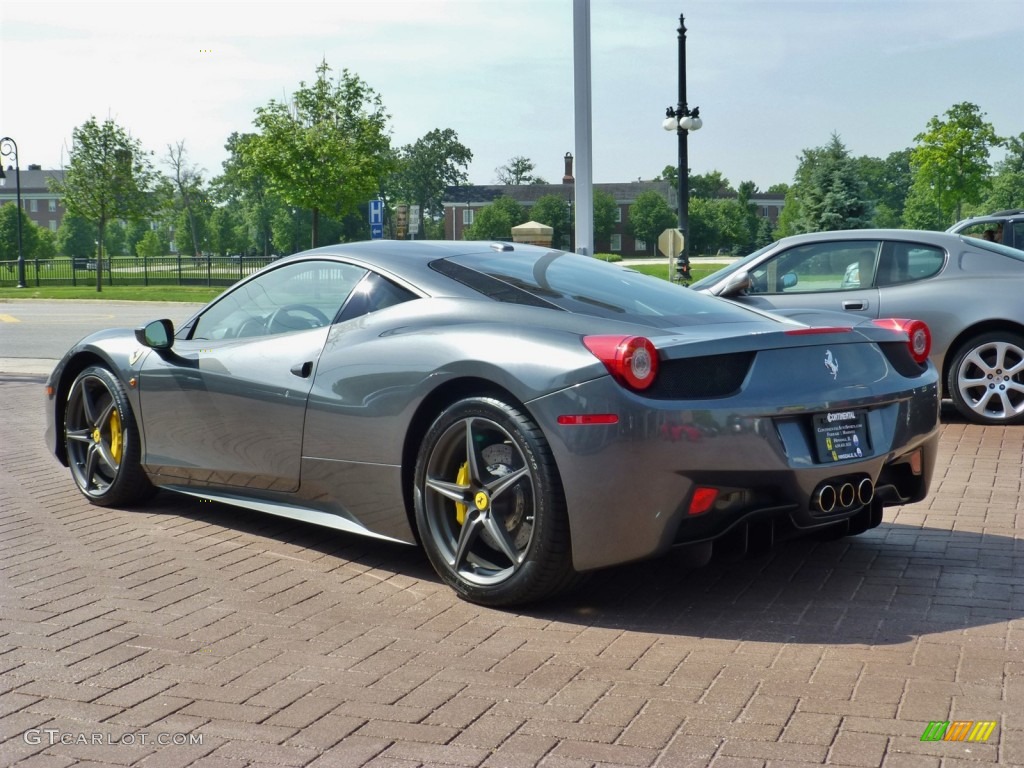2010 458 Italia - Grigio Silverstone (Dark Grey Metallic) / Beige photo #4