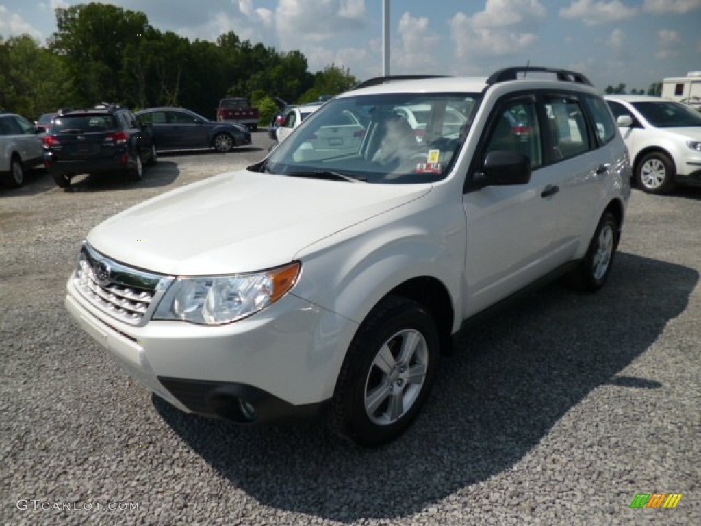 Satin White Pearl 2012 Subaru Forester 2.5 X Exterior Photo #82352234