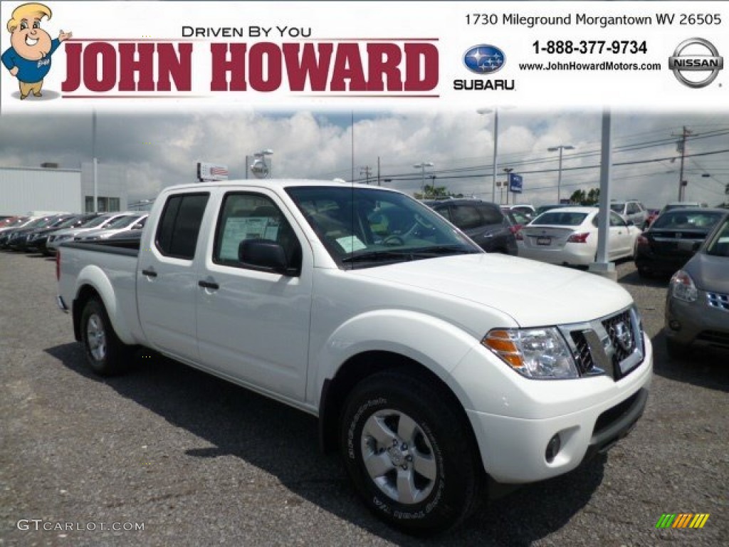 Glacier White Nissan Frontier