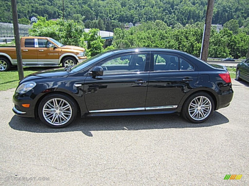 2012 Kizashi Sport GTS AWD - Black Pearl Metallic / Black photo #2