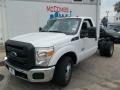 2013 Oxford White Ford F350 Super Duty XL Regular Cab Dually Chassis  photo #2