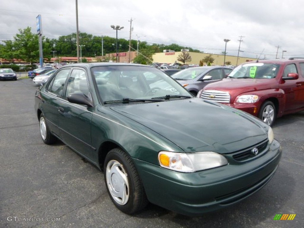 2000 Corolla CE - Woodland Green Pearl / Light Charcoal photo #1