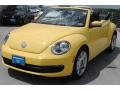 2013 Yellow Rush Volkswagen Beetle 2.5L Convertible  photo #3