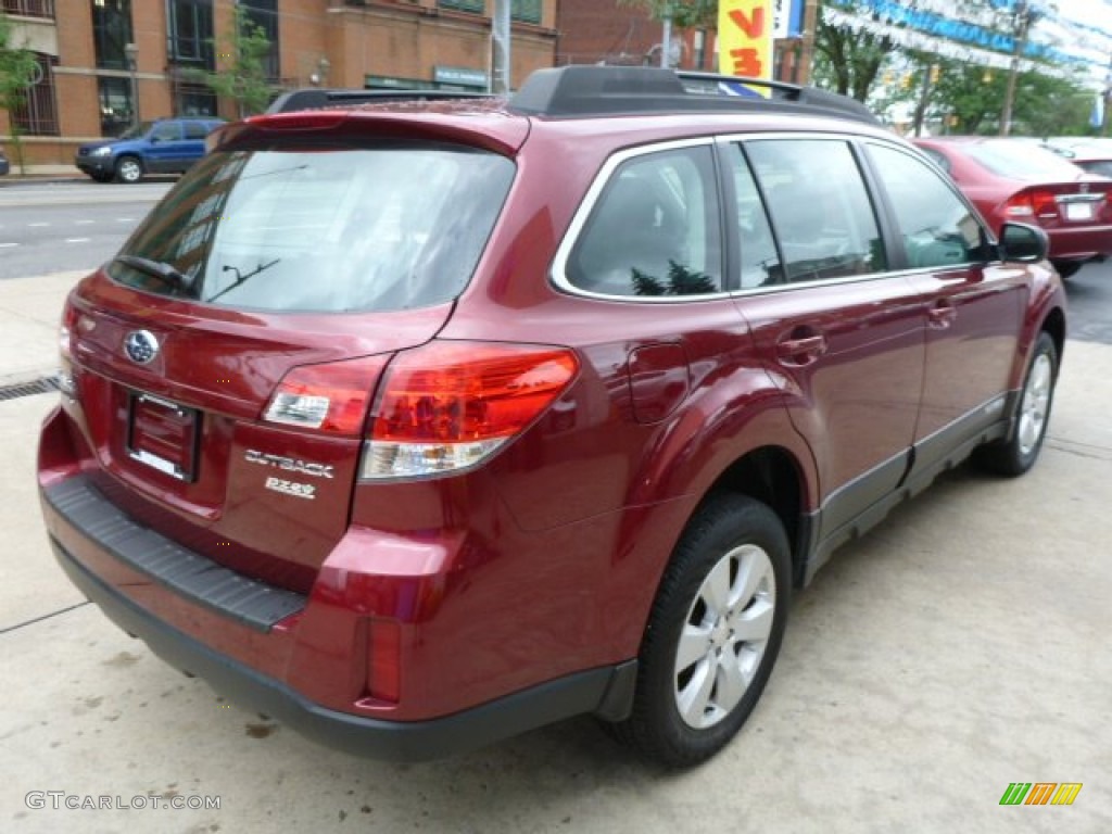 2012 Outback 2.5i - Ruby Red Pearl / Off Black photo #11