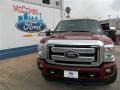 2013 Ruby Red Metallic Ford F250 Super Duty Platinum Crew Cab 4x4  photo #1