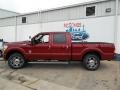 2013 Ruby Red Metallic Ford F250 Super Duty Platinum Crew Cab 4x4  photo #3