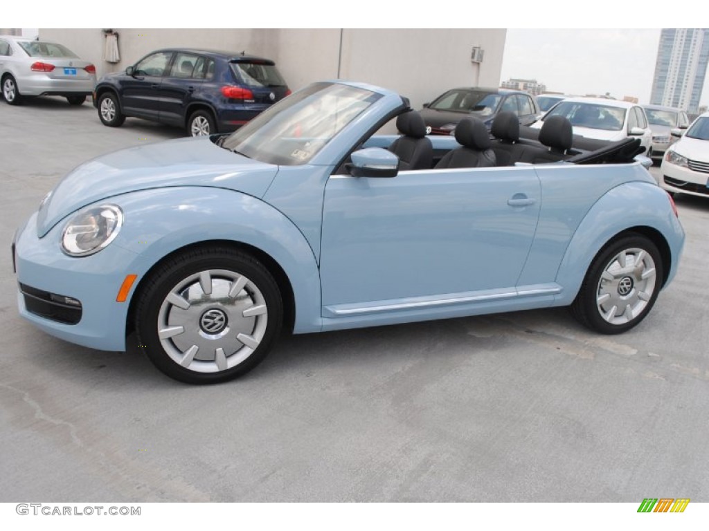 2013 Beetle 2.5L Convertible - Denim Blue / Titan Black photo #5