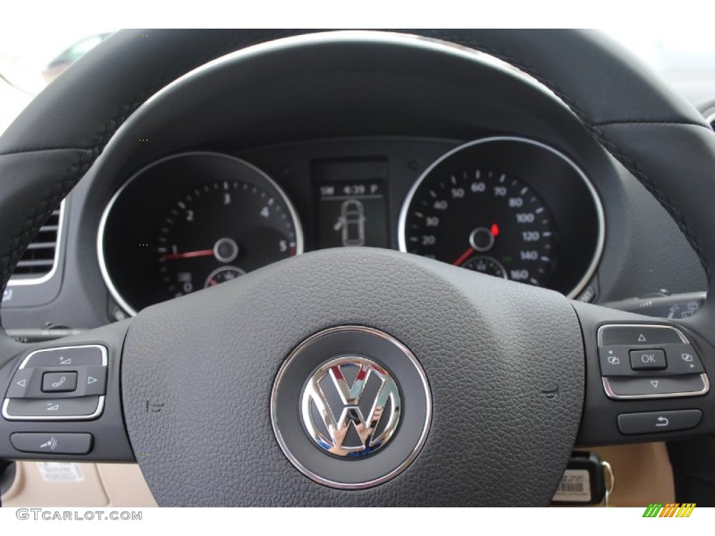 2013 Jetta TDI SportWagen - Moonrock Silver Metallic / Cornsilk Beige photo #25