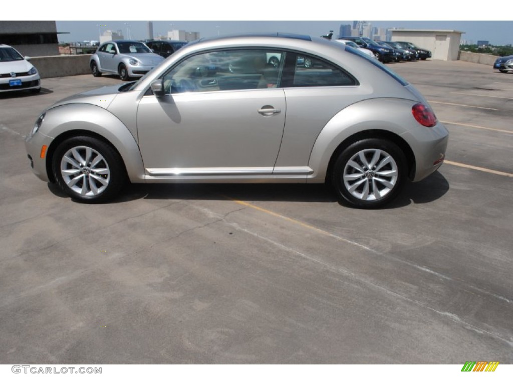 2013 Beetle TDI - Moonrock Silver Metallic / Beige photo #5