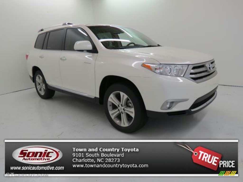 2013 Highlander Limited - Blizzard White Pearl / Sand Beige photo #1
