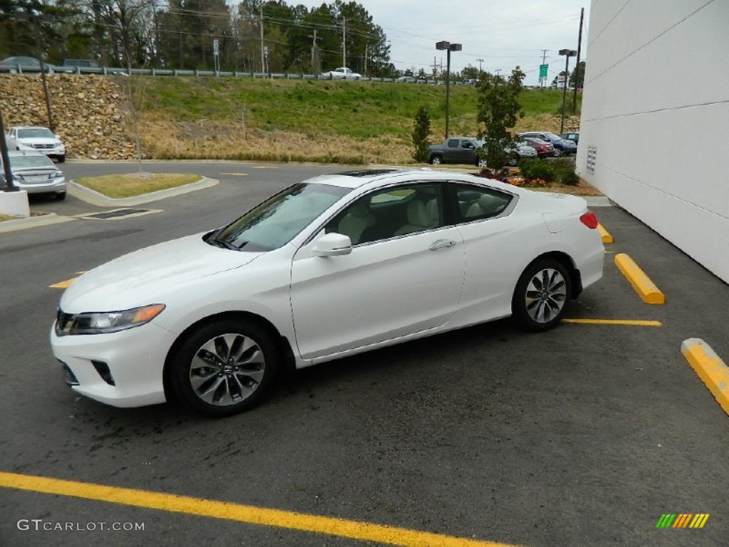 2013 Accord EX-L Coupe - White Orchid Pearl / Black/Ivory photo #4