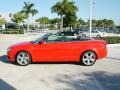 2008 Misano Red Pearl Audi A4 2.0T S-Line Cabriolet  photo #2