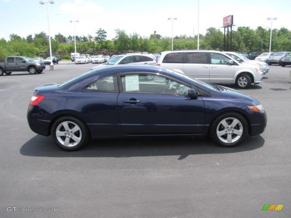 2007 Civic EX Coupe - Royal Blue Pearl / Gray photo #4