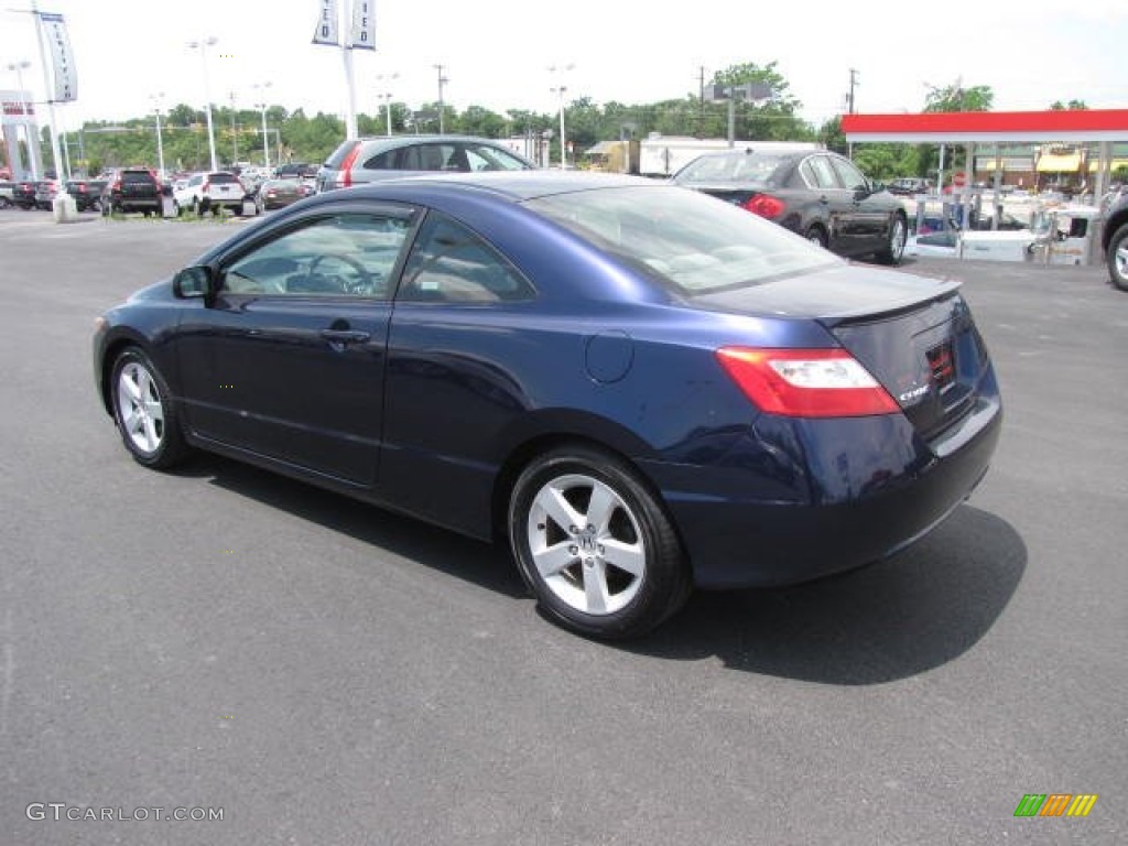 2007 Civic EX Coupe - Royal Blue Pearl / Gray photo #7