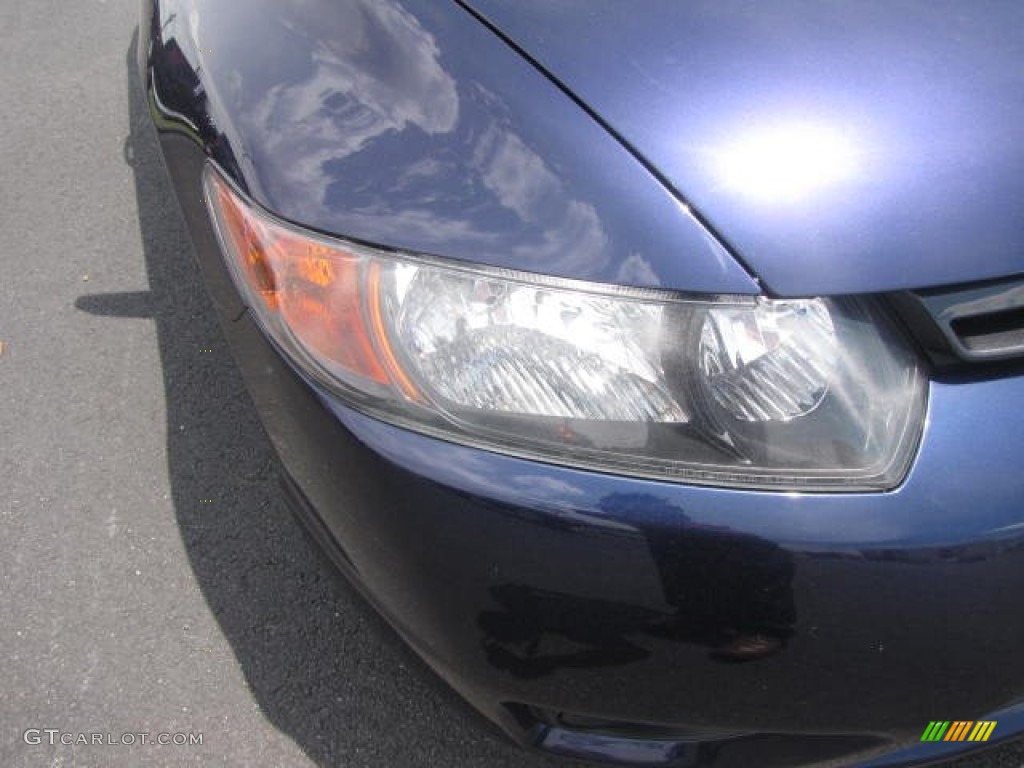 2007 Civic EX Coupe - Royal Blue Pearl / Gray photo #10