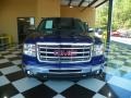 2010 Laser Blue Metallic GMC Sierra 1500 SLE Crew Cab  photo #2