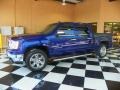 2010 Laser Blue Metallic GMC Sierra 1500 SLE Crew Cab  photo #3