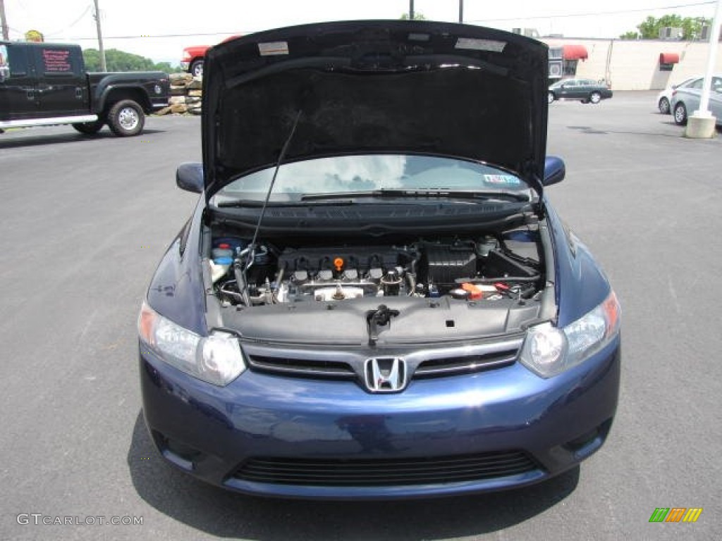 2007 Civic EX Coupe - Royal Blue Pearl / Gray photo #25